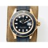 Rolex Yacht-Master 116655 Yellow Gold Black Ceramic Bezel Rubber Strap 3235 Movement