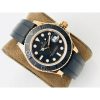 Rolex Yacht-Master 116655 Yellow Gold Black Ceramic Bezel Rubber Strap 3235 Movement
