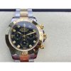 Rolex Daytona 116523 Yellow Gold Black Diamond Dial Two Tone A7750 Movement