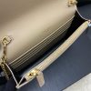 LE CASSANDRE Smooth Leather Envelope Chain Wallet Apricot Lambskin/Gold 743050-2
