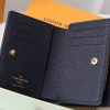LV Silk Screen Blue Wallet Card Holder Wallet 11×8.5×3.5 cm
