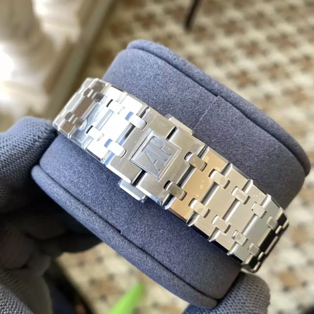 AP Royal Oak 41mm Complicated 26574 SS APS F1:1 Best Edition Silver Dial on SS Bracelet A5134 (CHS)
