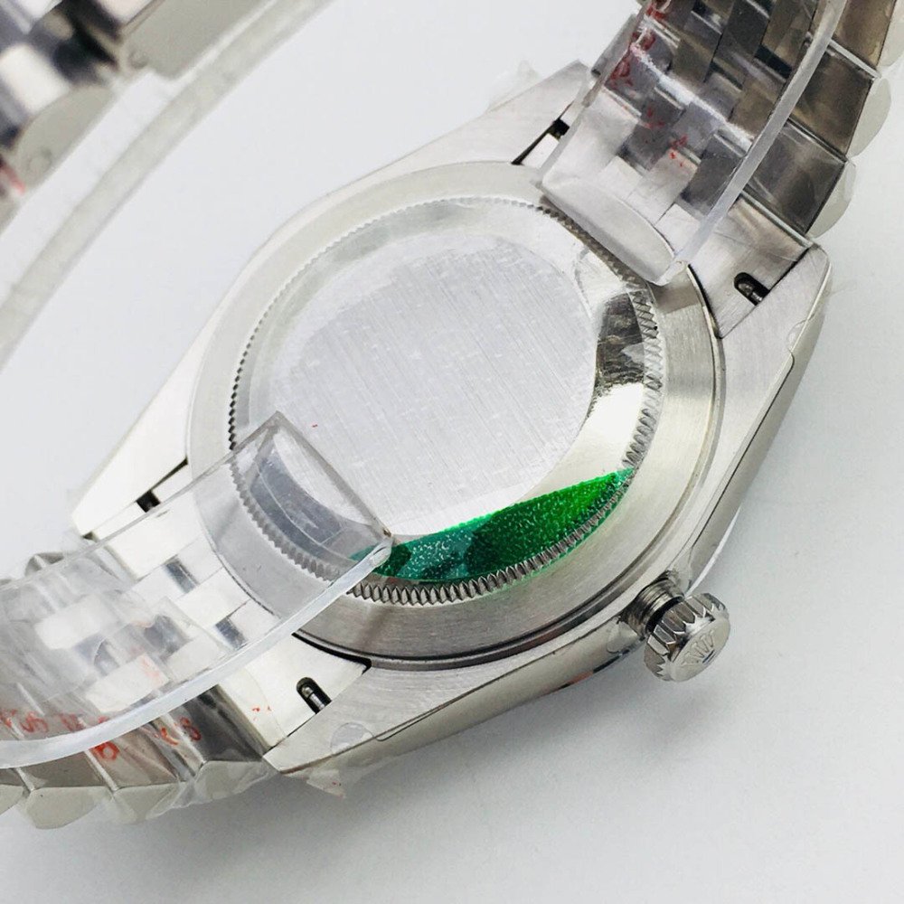 Rolex Datejust Black Dial White Gold Jubilee Bracelet Swiss Clone Movement