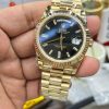 Rolex Day-Date 228238 Black Crystal Dial Yellow Gold President Bracelet Swiss 3255 Movement