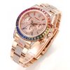 Rolex Over the top of the Rainbow - Rolex rainbow Ring Datona Platinum eye Cal.7750 mechanical timing