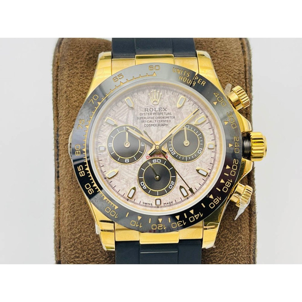 Rolex Daytona 116518LN Gold Meteorite Dial Swiss 4130 Movement