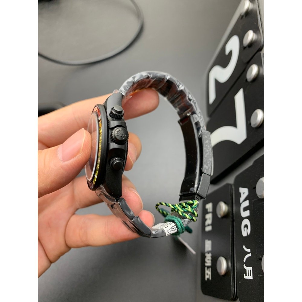 Rolex Daytona 116598 Rainbow 40mm Black Toned Black Dial Steel Swiss 4130 Movement