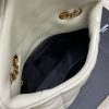 𝙇𝙤𝙪𝙇𝙤𝙪 𝙥𝙪𝙛𝙛𝙚𝙧～LOULOU PUFFER New Mini Double Chain Quilted Lambskin Bag Milk White Lambskin/Antique Gold 759337
