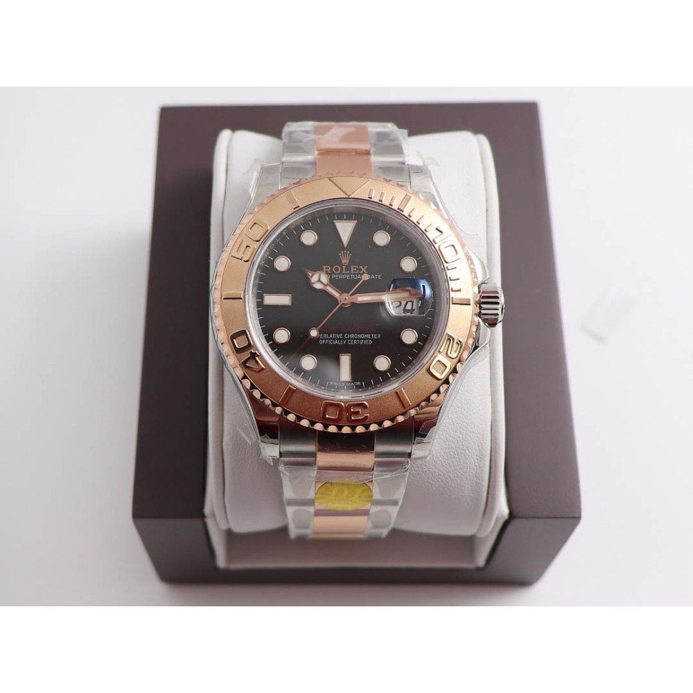 Rolex Yacht-Master 116622 Rose Gold Black Dial Swiss 3235 Movement