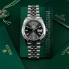 Rolex Datejust 41 Gray Dial Oystersteel and White Gold M126334-0014 Superclone