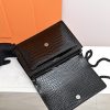 YSL Crocodile-Pattern Sunset bag