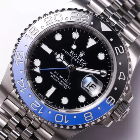 Rolex GMT Master II Batman & Pepsi 126710 Oyster Jubilee Bracelet Stainless Steel