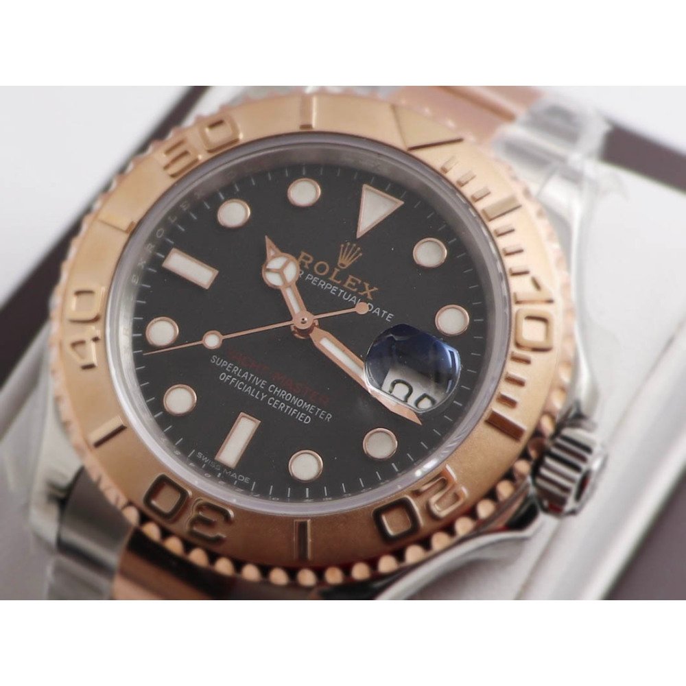 Rolex Yacht-Master 116622 Rose Gold Black Dial Swiss 3235 Movement