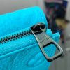 LV embossed light blue embossed wallet wallet card holder