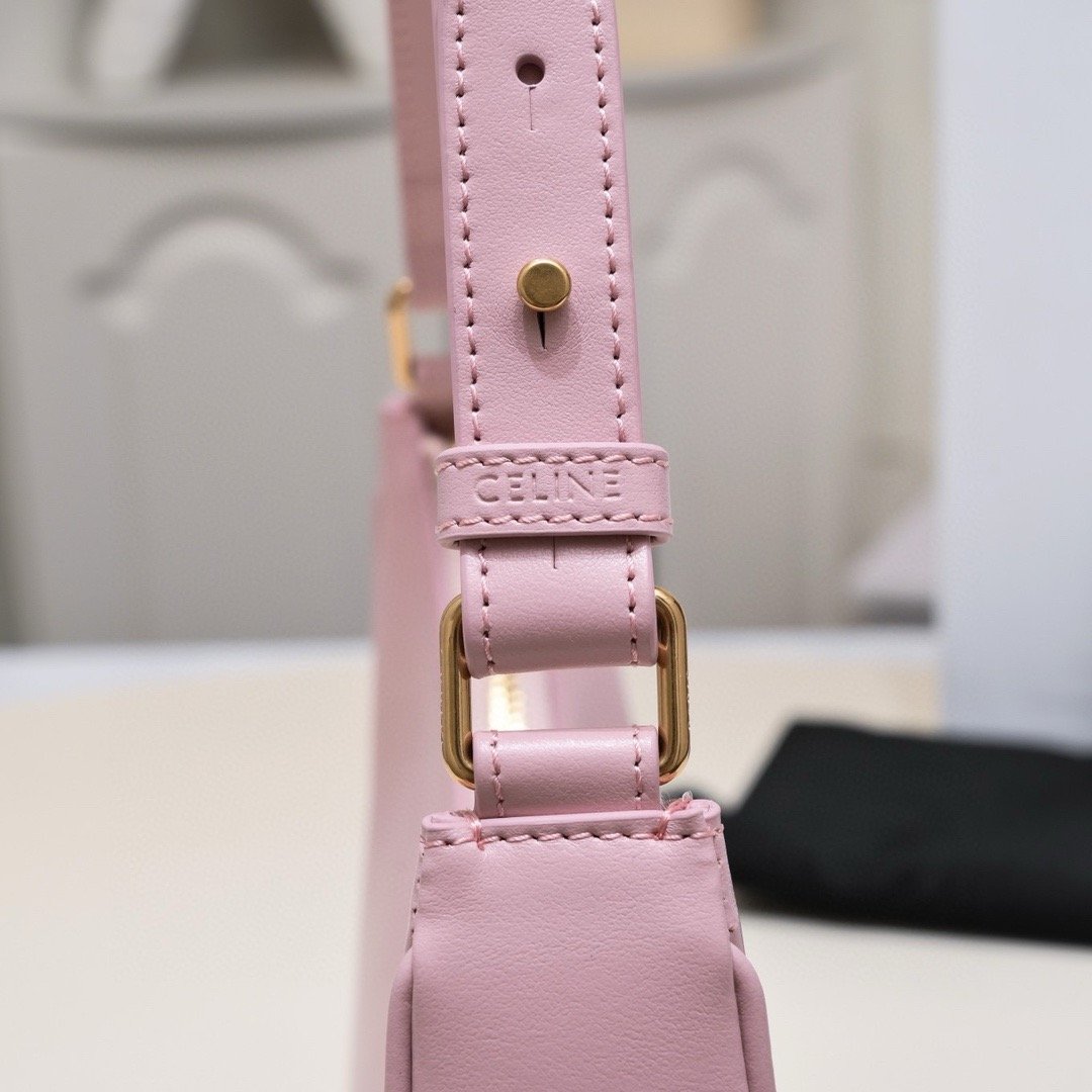 Sakura Pink AVA TRIOMPHE Full Leather Handbag