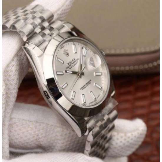 Rolex Datejust 116200 White Dial Jubilee Bracelet White Gold Swiss Clone Movement