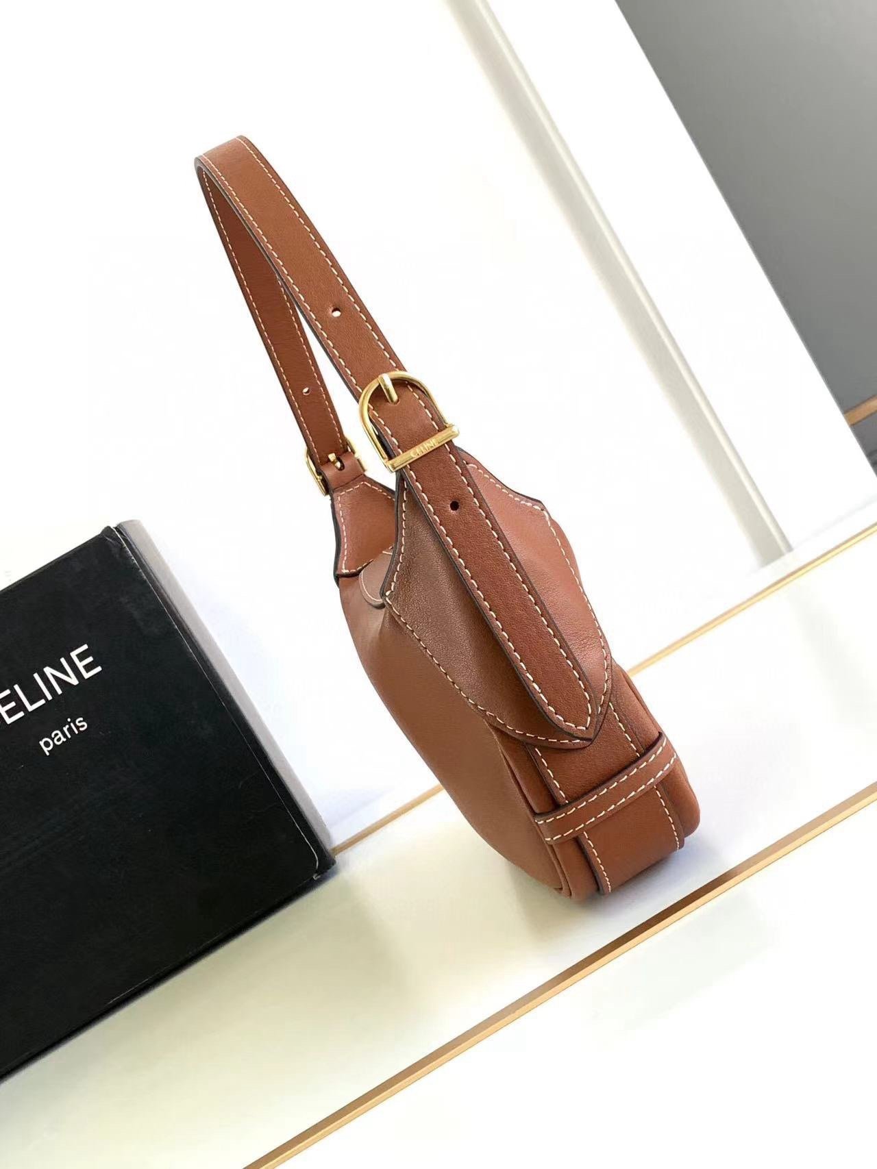 Celline 2024ROMY mini bag in soft calfskin 19.5-14-5cm