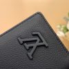 LV aerogram leather grainy mocha wallet