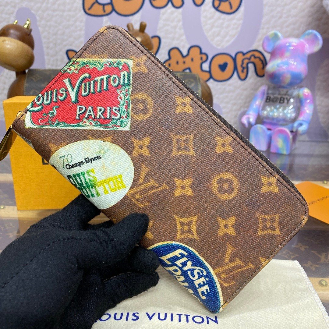 LV monogram brazza wallet in canvas
