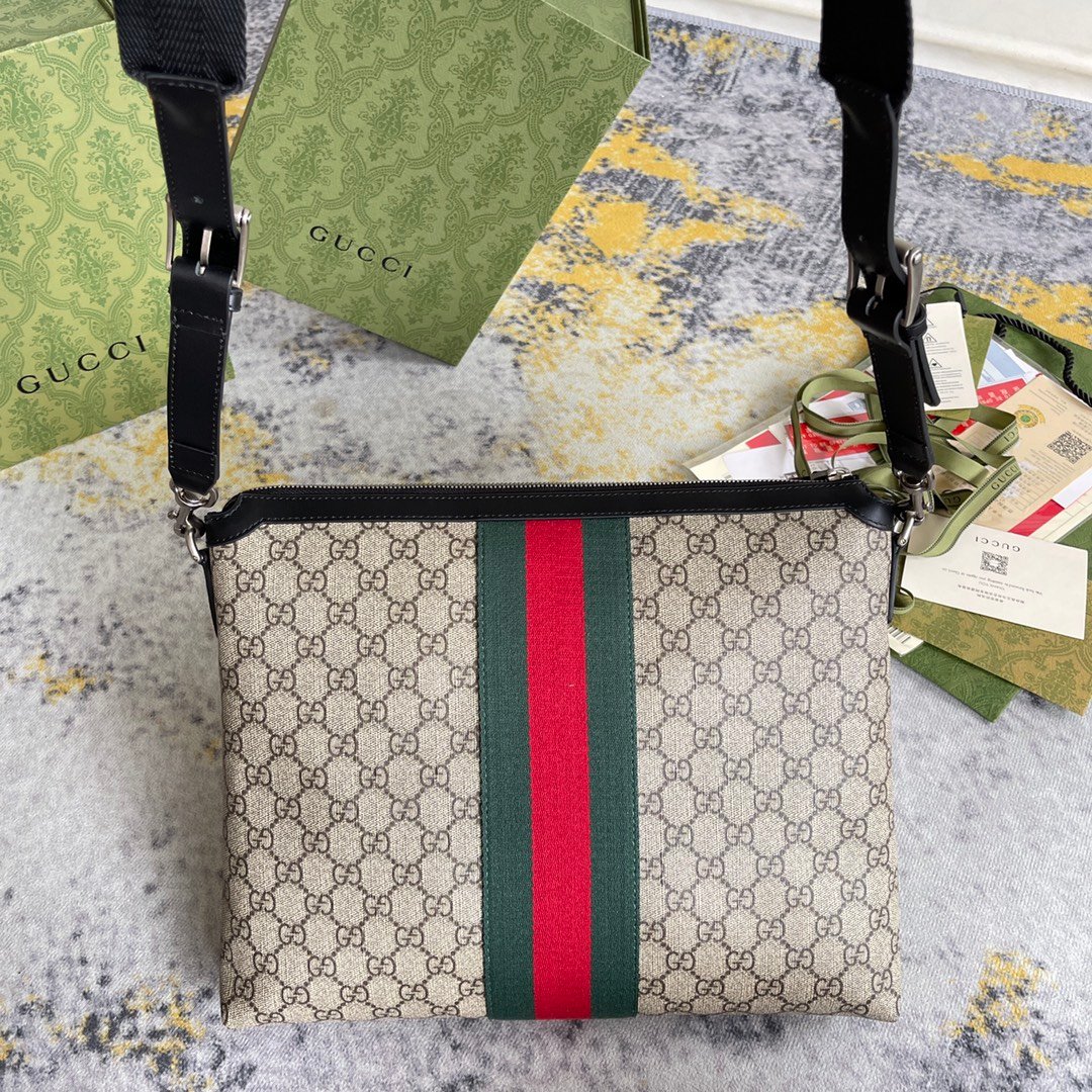 Gucci Canvas Messenger Bag
