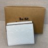 Coach September new signature logo patent leather premium leather wallet