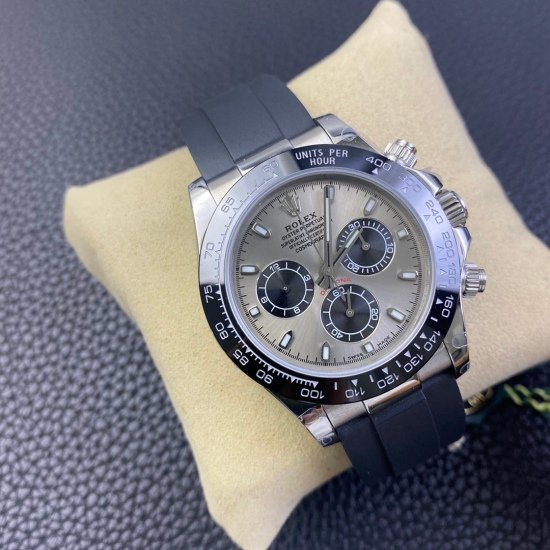 Rolex Daytona White Gold Steel Dial Oysterflex Strap 116519ln-0027