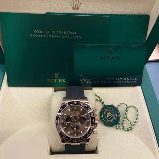 Rolex Cosmograph Daytona Everose Gold Chocolate Oysterflex M116515LN-0041