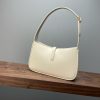 【𝑳𝑬 𝟓 𝑨 𝟕】𝙍𝙤𝙨𝙚 same style smooth plain leather 𝙃𝙊𝘽𝙊 handbag Plain leather Tabby Gold/Cream White 𝟔𝟓𝟕𝟐𝟐𝟖