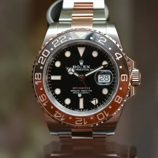Rolex GMT-Master II Root Beer Two Tone Black Dial Ref 126711chnr-0002