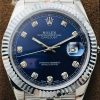 Rolex Datejust Blue Dial Diamond White Gold Swiss Clone Movement