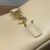 【𝑳𝑬 𝟓 𝑨 𝟕】𝙍𝙤𝙨𝙚 same style smooth plain leather 𝙃𝙊𝘽𝙊 handbag Plain leather Apricot Sheep Gold 𝟔𝟓𝟕𝟐𝟐𝟖