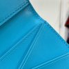 LV light blue (embossed) wallet wallet card holder