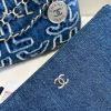 Chanel 24A 22Bag medium denim garbage bag AS3261W1080