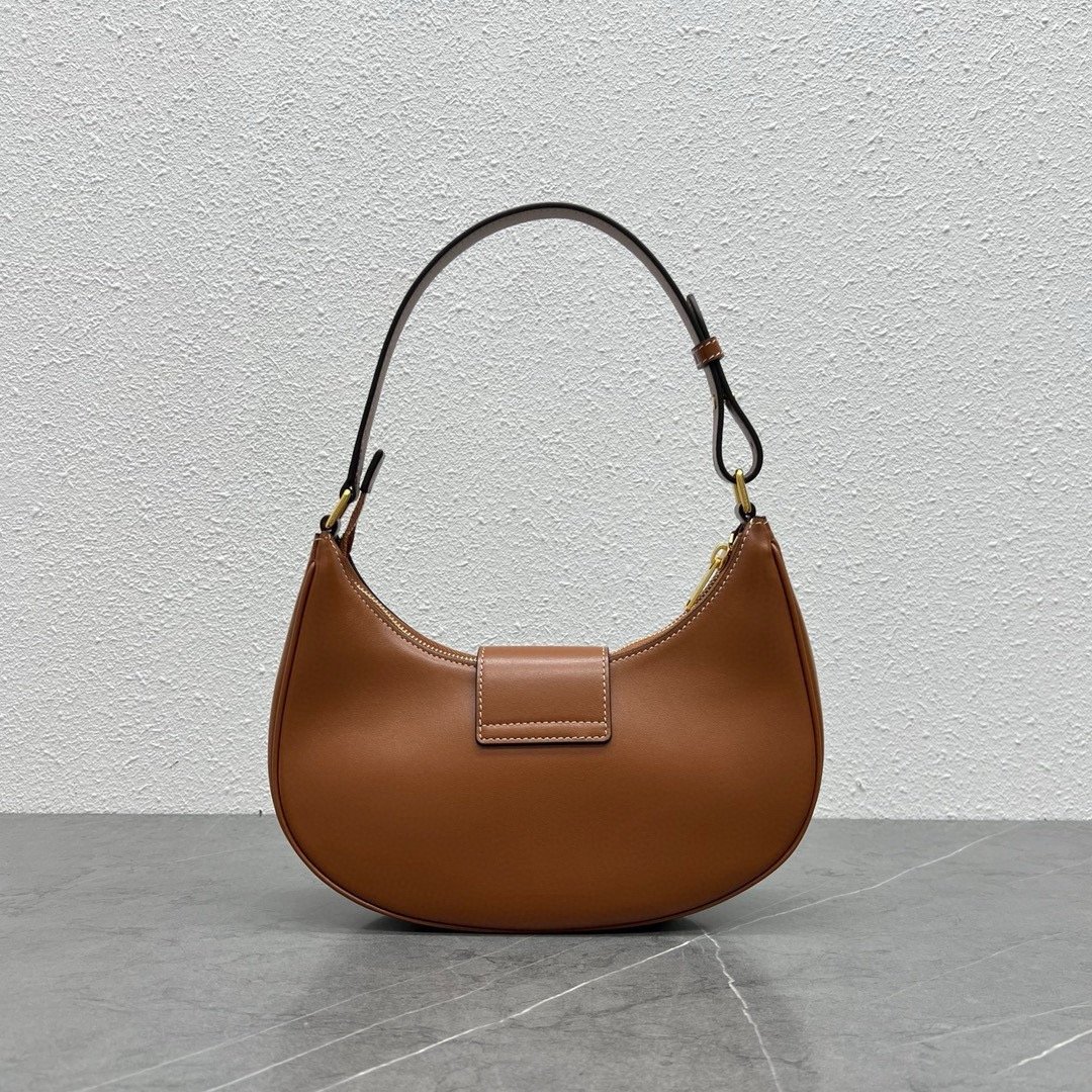 TRIOMPHE CANVAS AVA ARM BAG WITH LOGO PRINT