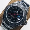 Rolex Yacht-Master 116655 All Black Dial Ceramic Bezel Black Strap 3135 Movement