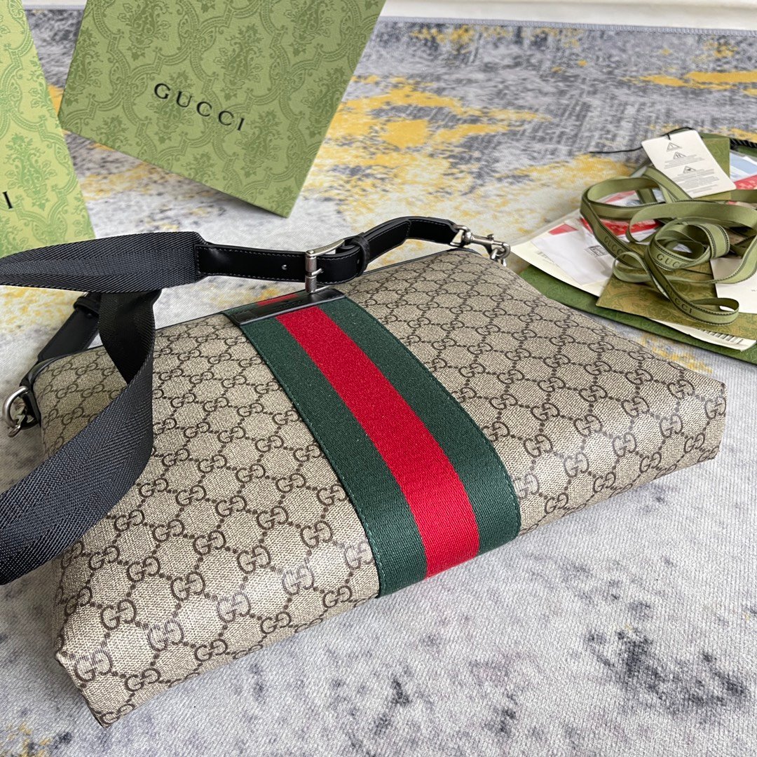 Gucci Canvas Messenger Bag