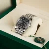 Rolex Datejust 41 Gray Dial Oystersteel and White Gold M126334-0014 Superclone
