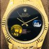 Rolex Datejust 16238 Black Onyx Dial Yellow Gold Jubilee Bracelet Swiss Clone Movement
