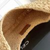 CLASSIC PANIER HOBO bag made of vegetable materials and cow leather