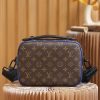 S LOCK messenger bag m45863 French original leather closure pure steel hardware