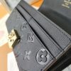 LV Diamond pattern leather embossed pochette metis handbag envelope wallet