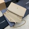 LE CASSANDRE Smooth Leather Envelope Chain Wallet Apricot Lambskin/Gold 743050-2