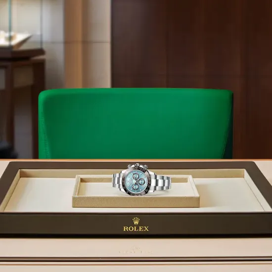 Rolex Cosmograph Daytona 40mm Platinum Ice-Blue Dial m116506 Series