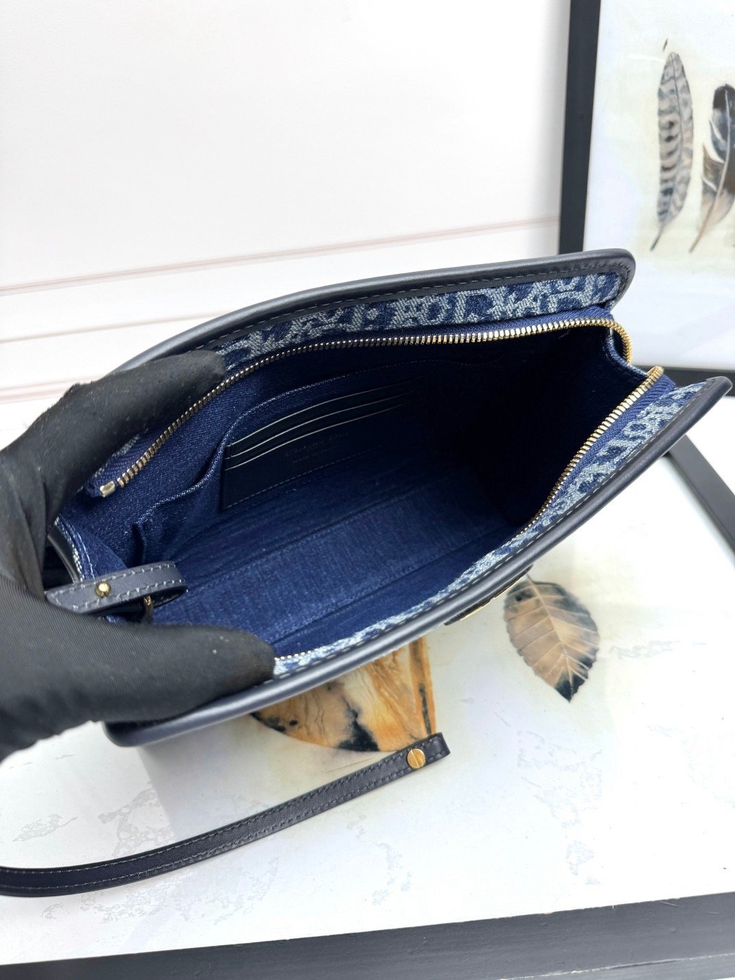 𝐃𝐢𝐨𝐫 𝐌𝐎𝐍𝐓𝐀𝐈𝐆𝐍𝐄 Clutch 30 Montaigne Denim D Lanbu D6313