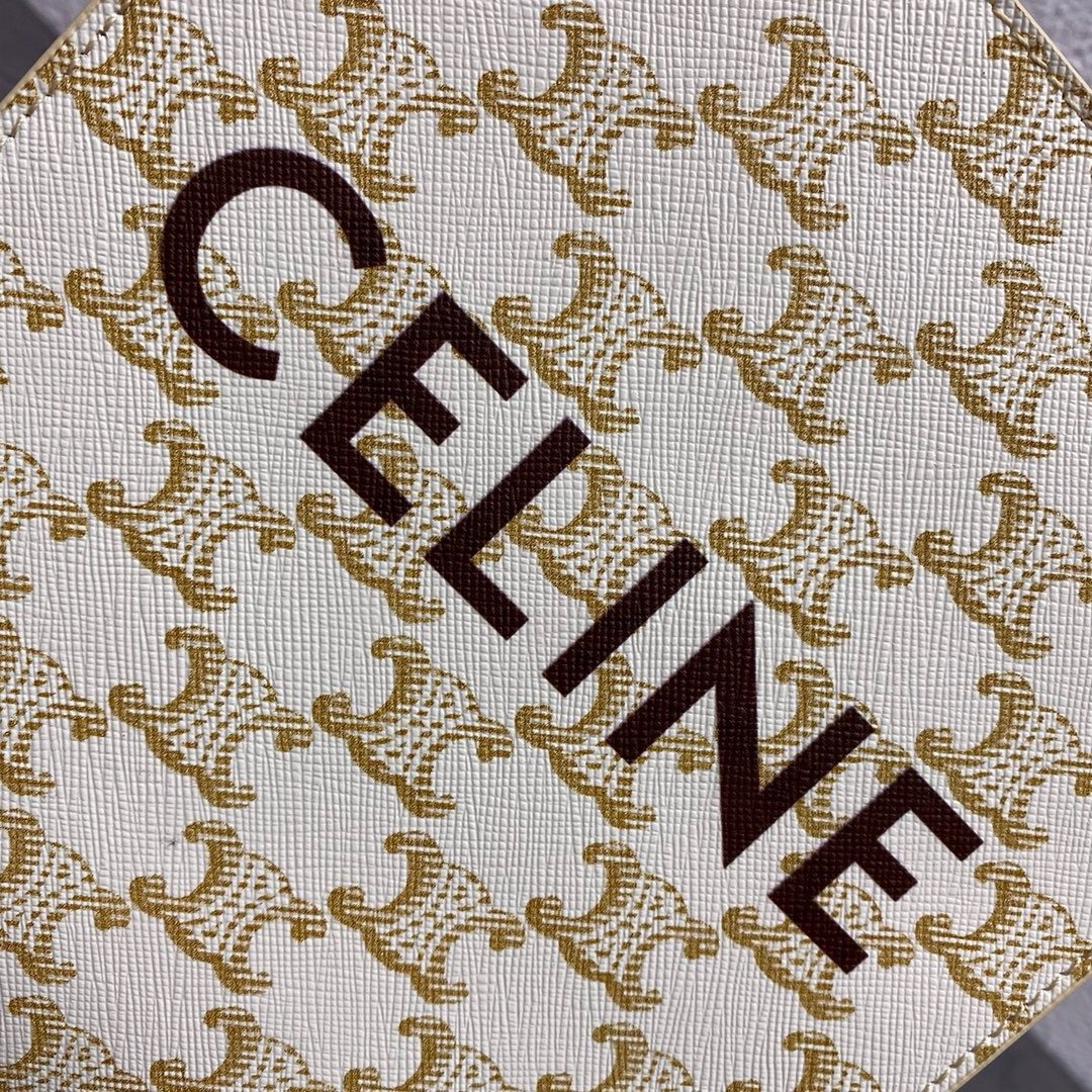 Celline Triomphe Mini Tote Beige 17-20-6