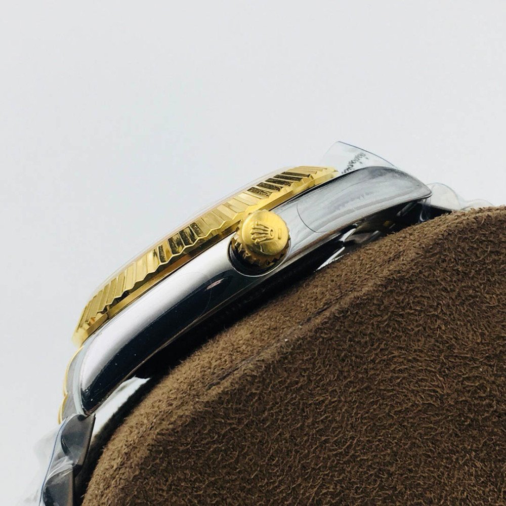 Rolex Datejust 16238 Black Onyx Dial Gold Steel Jubilee Bracelet Swiss Clone Movement