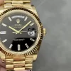 Rolex Day-Date 228238 Rose Gold Black Crystal Dial President Bracelet Swiss 3255 Movement