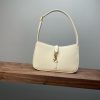 【𝑳𝑬 𝟓 𝑨 𝟕】𝙍𝙤𝙨𝙚 same style smooth plain leather 𝙃𝙊𝘽𝙊 handbag Plain leather Tabby Gold/Cream White 𝟔𝟓𝟕𝟐𝟐𝟖