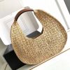 CLASSIC PANIER HOBO bag made of vegetable materials and cow leather