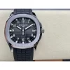 Patek Philippe Aquanaut 5167-001 SS 3KF Best Edition Gray Dial on Black Rubber Strap A324 Super Clone V3